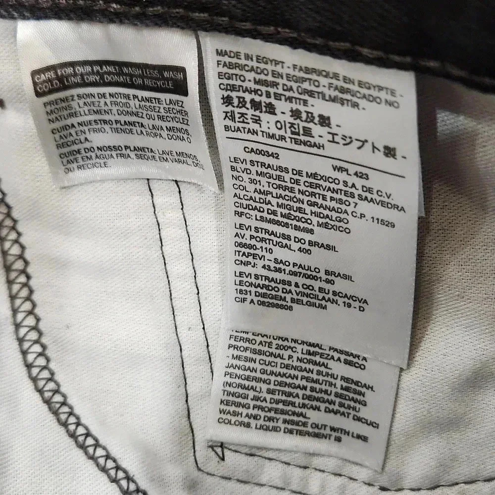 Levi's 505 Black Jean's Men's 36X30 NWOT - Picture 4 of 4